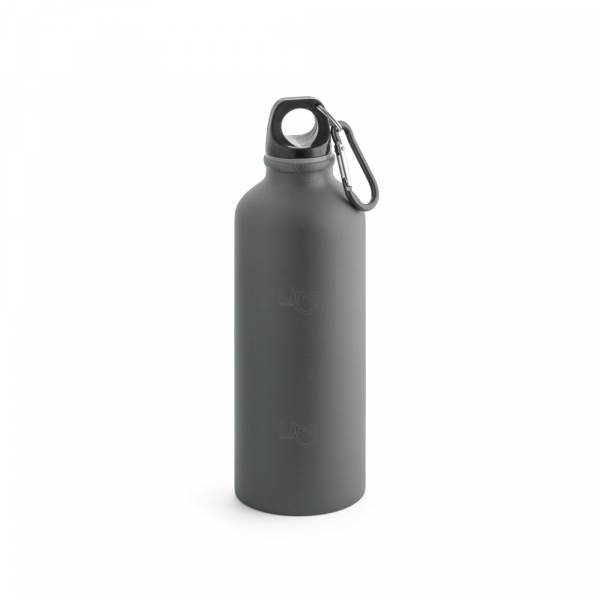 Garrafa de Aluminio  Fosca Personalizado - 550ml Cinza