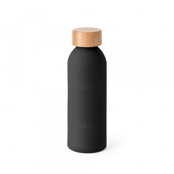 Garrafa de Aluminio Personalizada - 550ml Preto