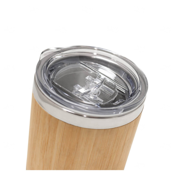 Copo Térmico Ecológico 350ml em Bambu Personalizado 