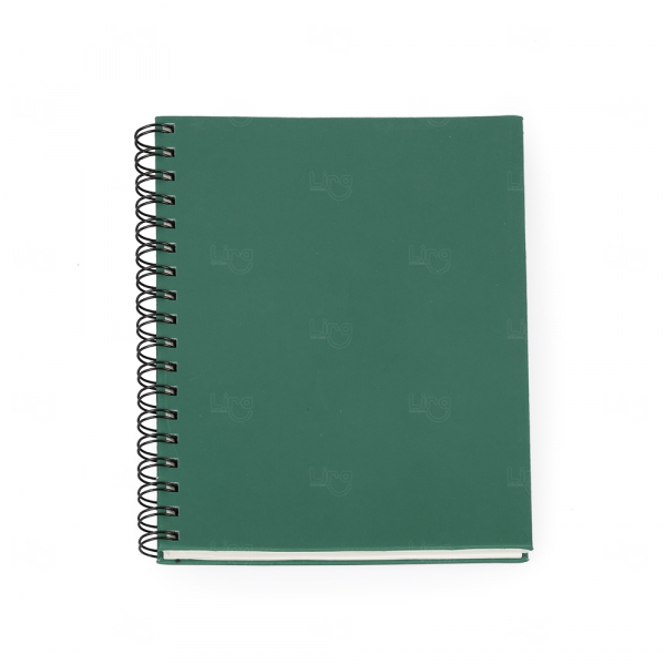 Caderno Emborrachado Personalizado - 23 x 17 cm Verde