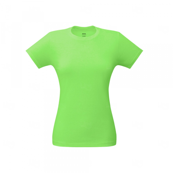 Camiseta Feminina 100% Algodão Fio Misto Personalizada Verde