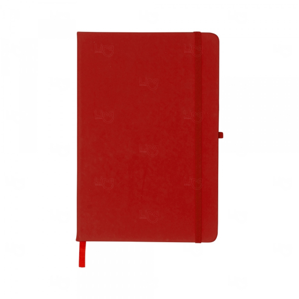 Moleskine  Com Porta Caneta Personalizado - 21,2 x 14,5 cm Vermelho