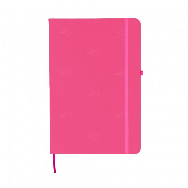 Moleskine  Com Porta Caneta Personalizado - 21,2 x 14,5 cm Rosa Escuro
