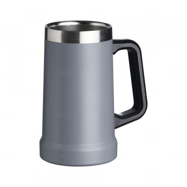 Caneca Térmica Personalizada - 700ml Cinza