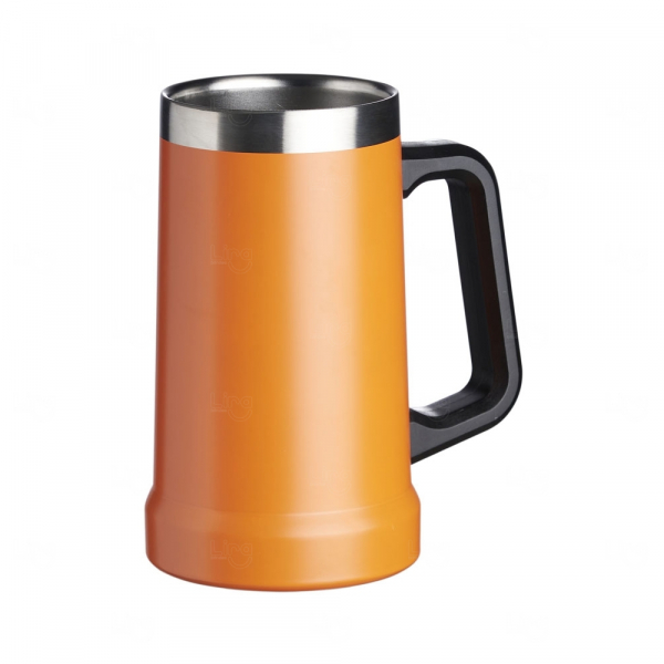 Caneca Térmica Personalizada - 700ml Laranja