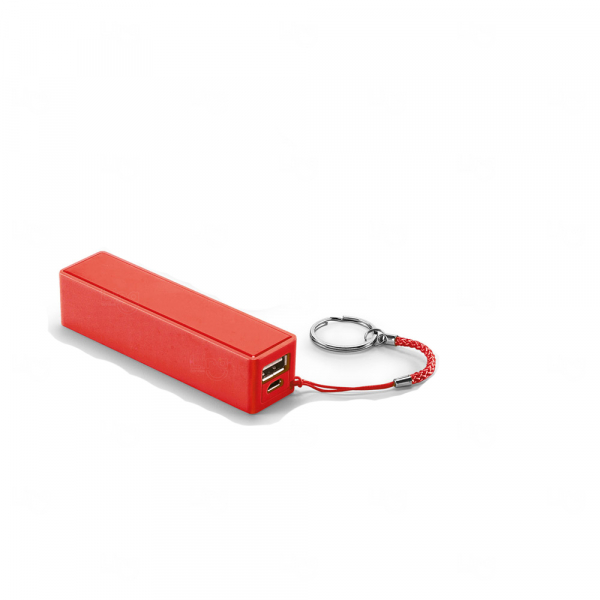 Bateria Portátil Personalizada - 2.000 mAh Vermelho