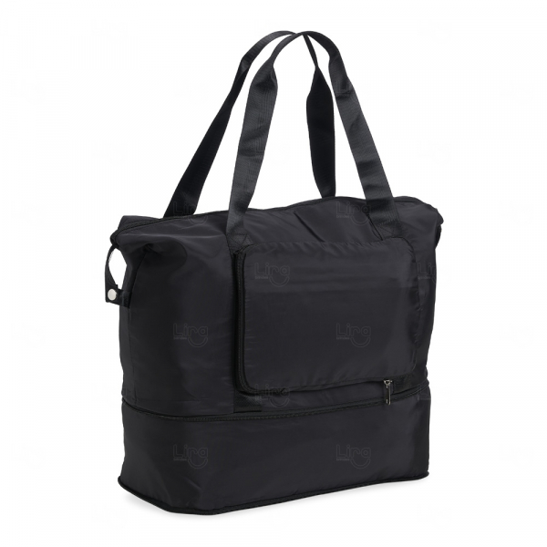 Bolsa Dobrável  Personalizada - 35L Preto