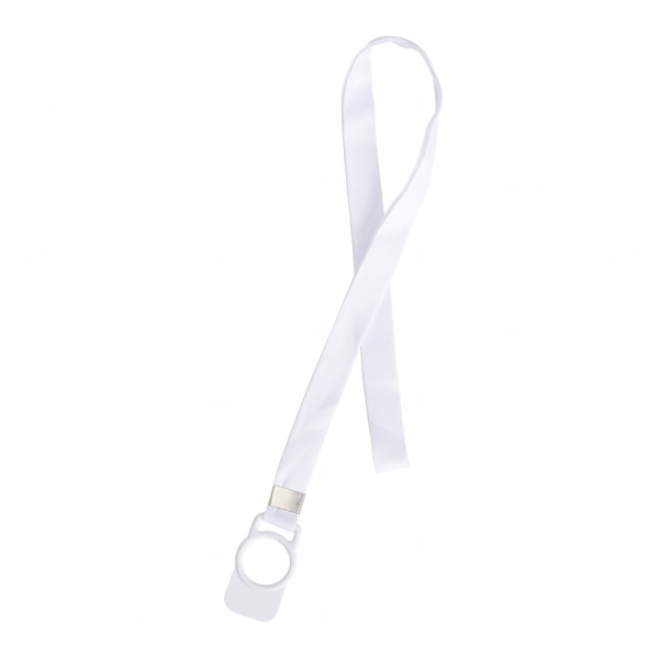 Cordão Suporte para Garrafa PET Personalizado Branco