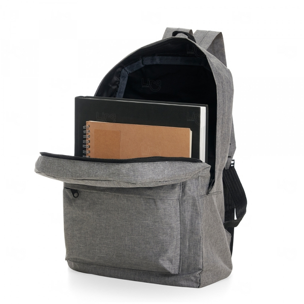 Mochila de Nylon com Bolso Frontal Personalizado 