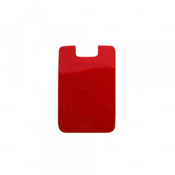Adesivo Porta Cartão  PVC Emborrachado Personalizado Vermelho