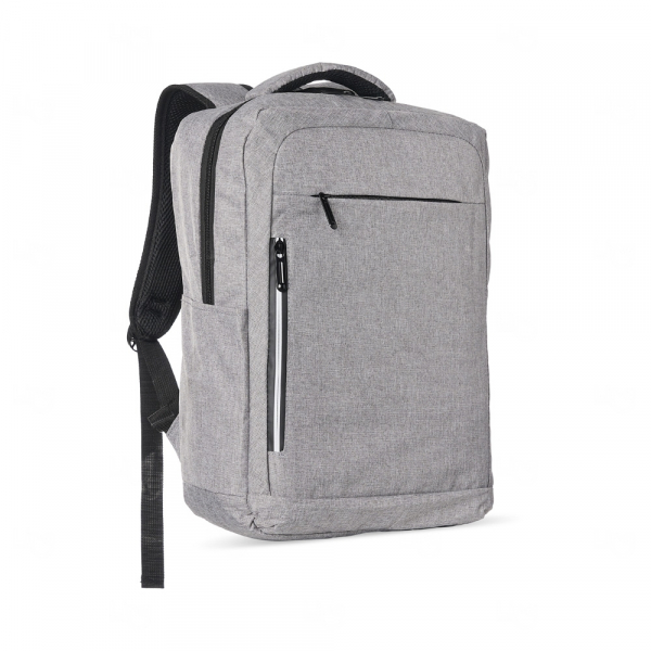 Mochila Nylon 20L Notebook 15,6" Personalizada Cinza
