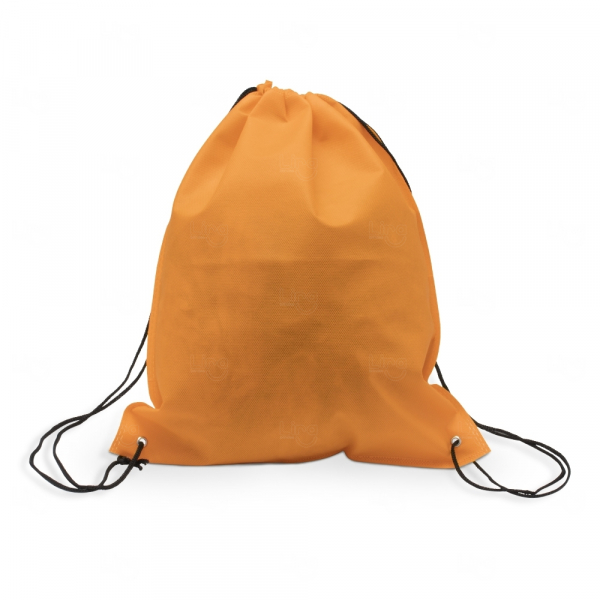 Sacochila Personalizada de TNT - 40 x 32 cm Laranja