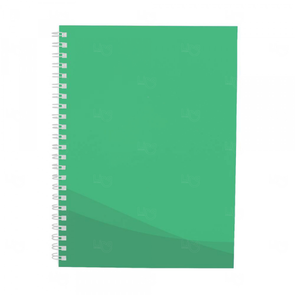 Caderno  Confeccionado do zero  100% Personalizado - 21 x 15 cm Verde Claro