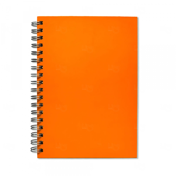 Caderno 100% Personalizado - 21 x 15 cm Laranja