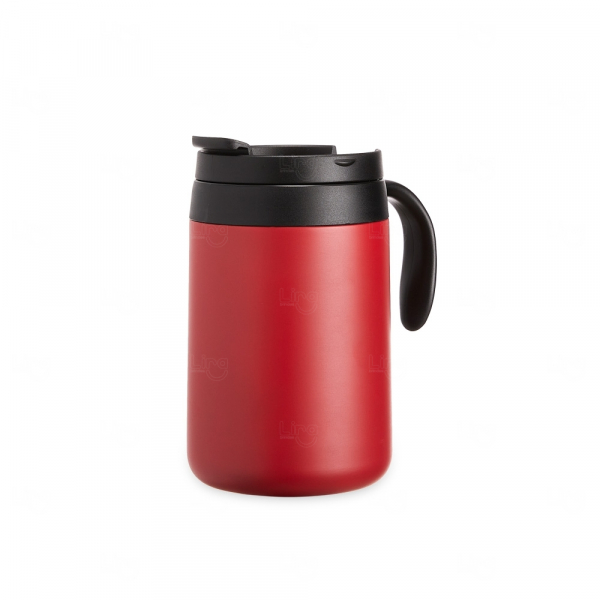 Caneca Personalizada Térmica - 500ml Vermelho