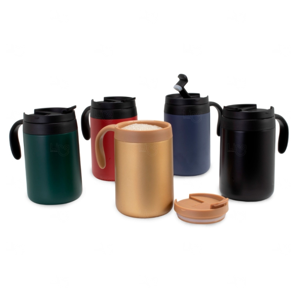 Caneca Térmica Inox 500ml Personalizada 