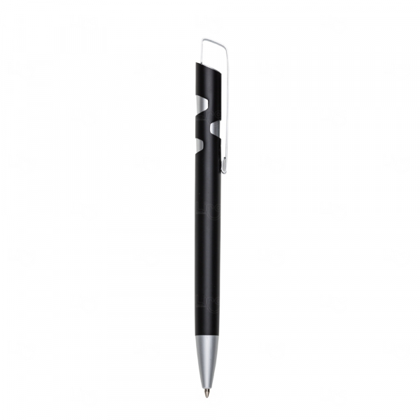 Caneta Personalizada Semimetal Preto
