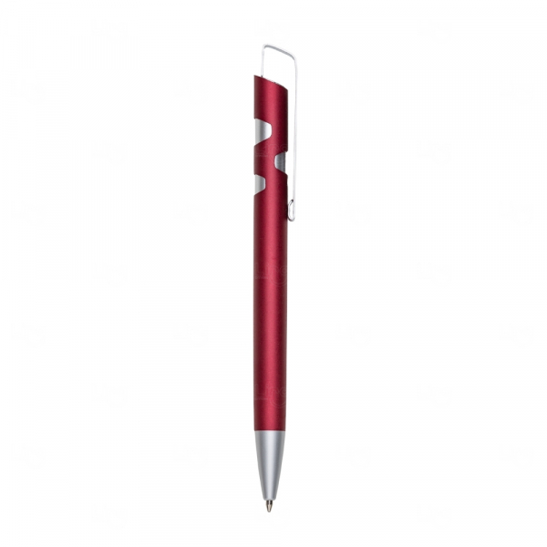 Caneta Personalizada Semimetal Vermelho