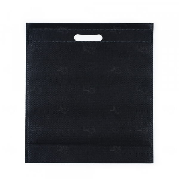 Sacola TNT Personalizada Sem Alça - 39 x 35,7 cm Preto