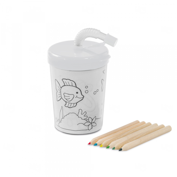 Copo Personalizado Infantil para Colorir - 200ml Branco