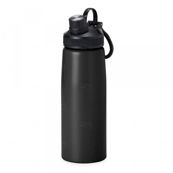 Squeeze Personalizada Inox - 900ml Preto