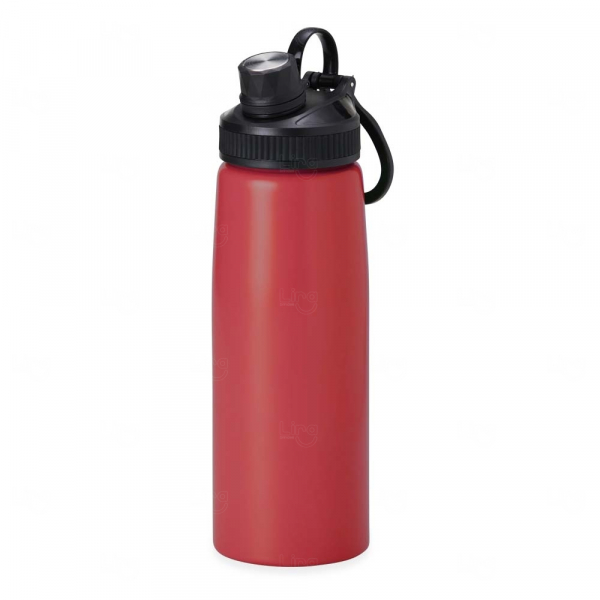 Squeeze Personalizada Inox - 900ml Vermelho