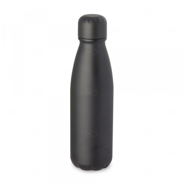 Garrafa Personalizada de Alumínio - 600ml Preto