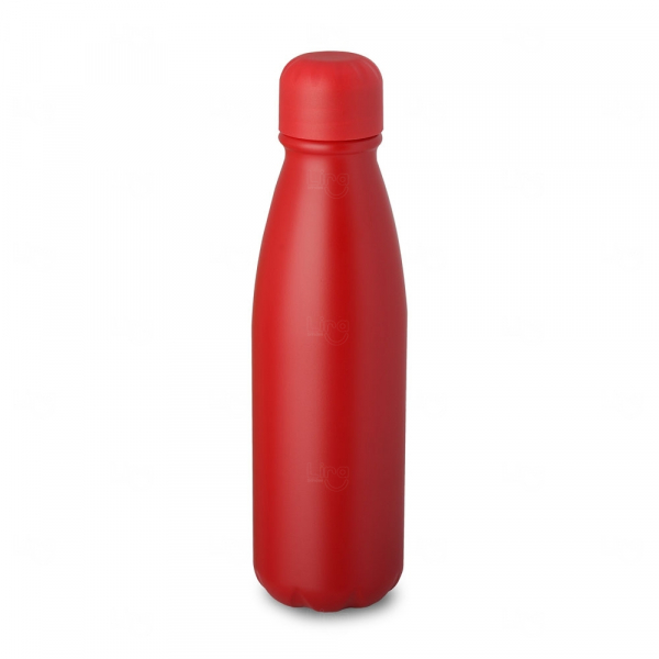 Garrafa Personalizada de Alumínio - 600ml Vermelho
