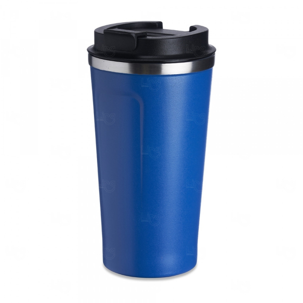 Copo Térmico Personalizado Inox - 500ml Azul Escuro