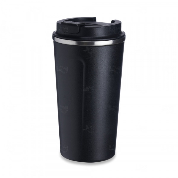 Copo Térmico Personalizado Inox - 500ml Preto