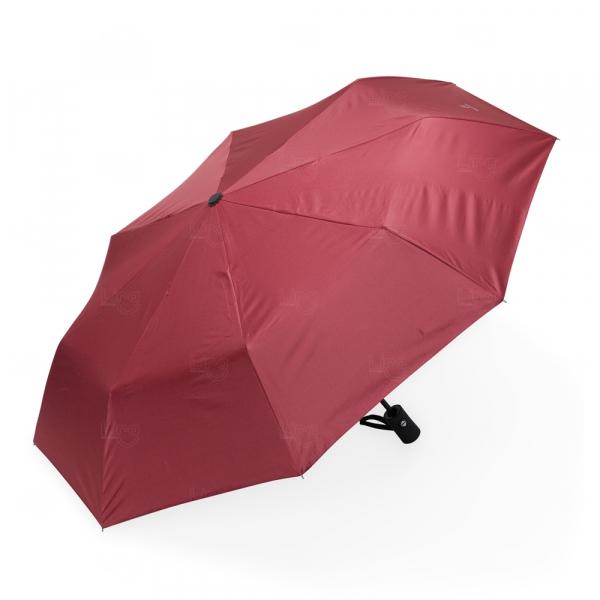 Guarda Chuva Personalizado Com Proteção UV Vermelho