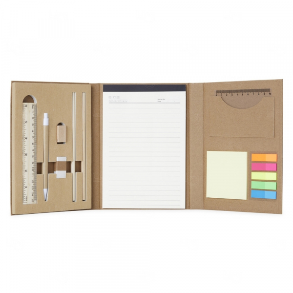 Kit Ecológico para Anotações Personalizado - 21 x 15,2 cm Kraft