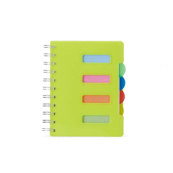 Caderno Personalizado Pequeno com Divisórias - 14,5 x 12,3 cm