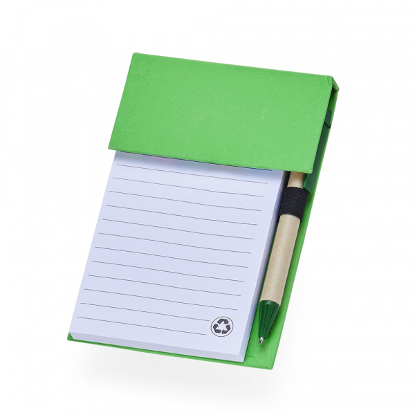 Bloco de Anotações Personalizado - 15,7 x 10,6 cm Verde