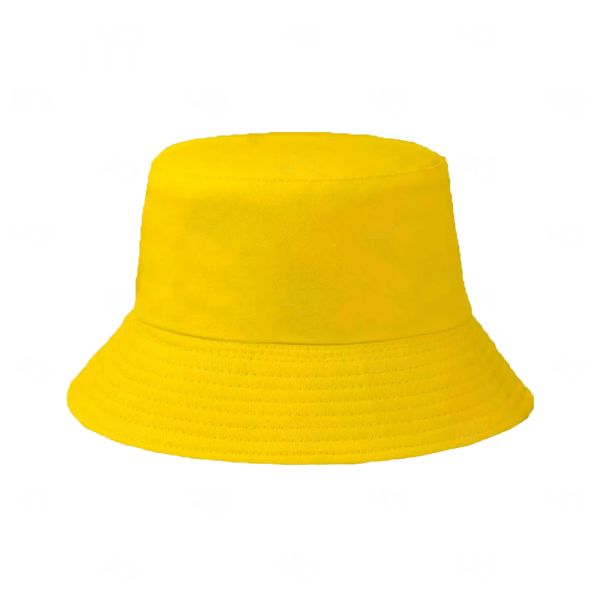 Chapéu Bucket Personalizado Dupla Face em Poliéster Amarelo