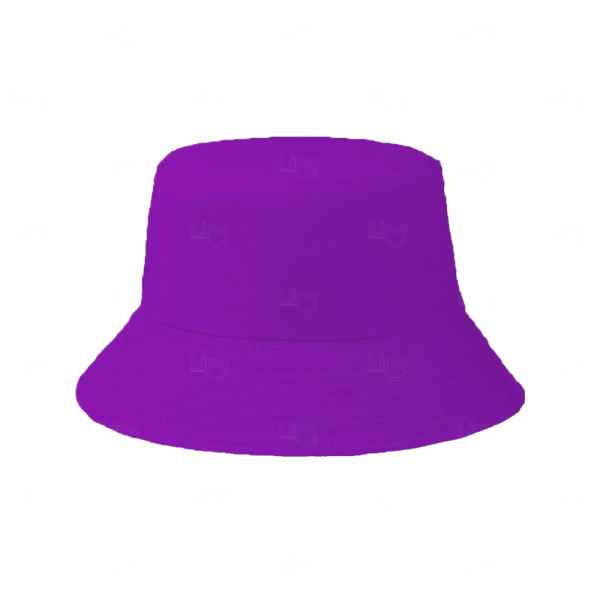 Chapéu Bucket Personalizado Dupla Face em Poliéster Roxo