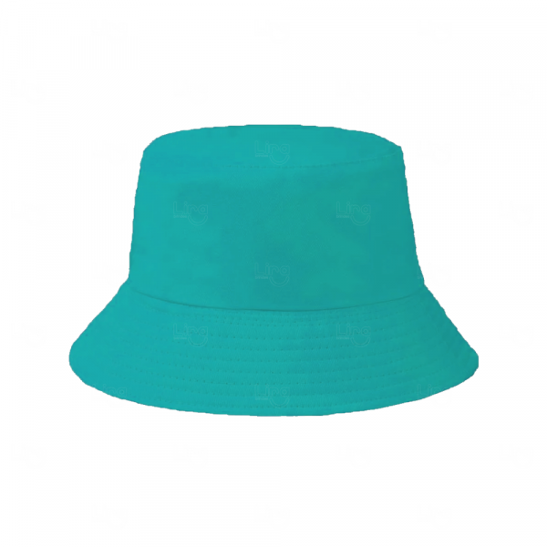 Chapéu Bucket Personalizado Dupla Face em Poliéster Verde Água