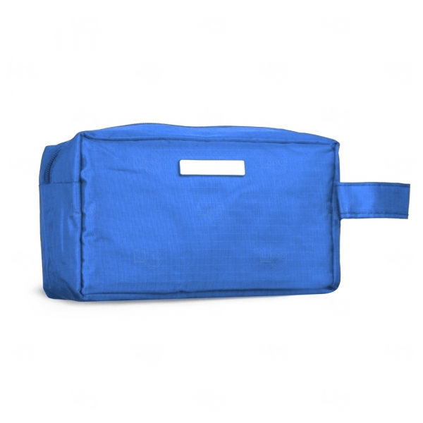 Necessaire PVC Personalizada Impermeável com Plaquinha Azul Claro