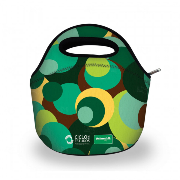 Lancheira em Neoprene Personalizada Verde