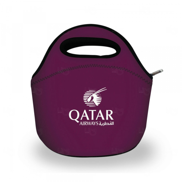 Lancheira em Neoprene Personalizada Vinho