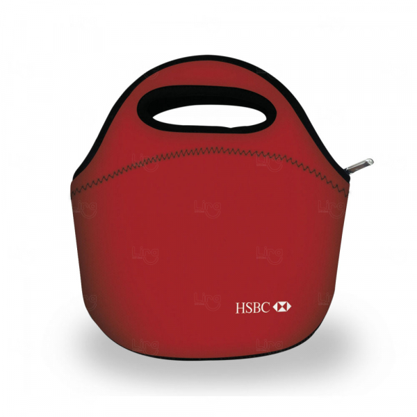 Lancheira em Neoprene Personalizada Vermelho