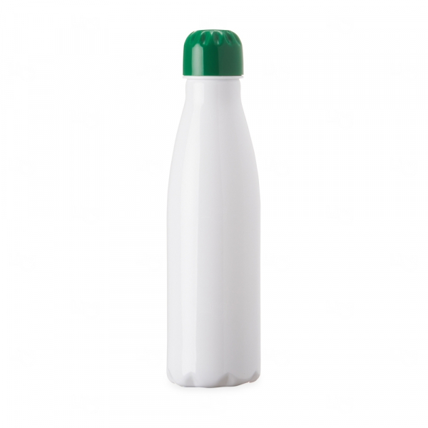 Garrafa Personalizada Plástica - 550ml Branco Verde