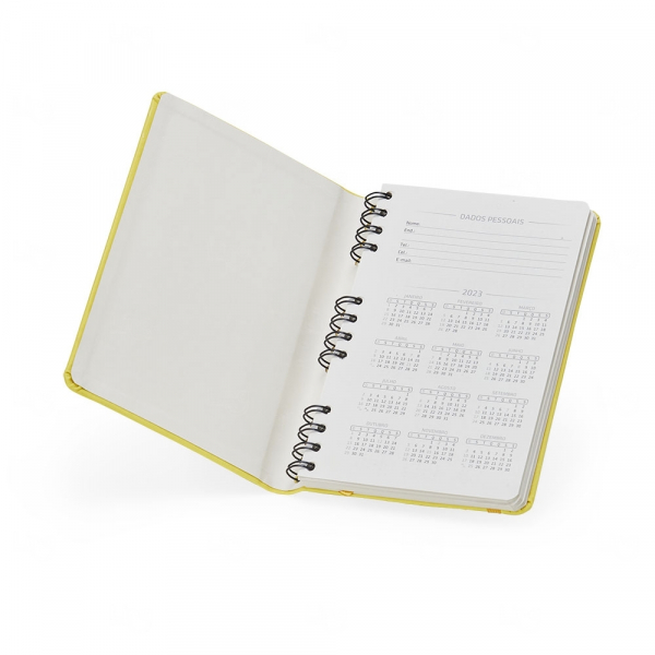 Caderneta Personalizada Emborrachada com Wire-o - 21 x 14,4 cm