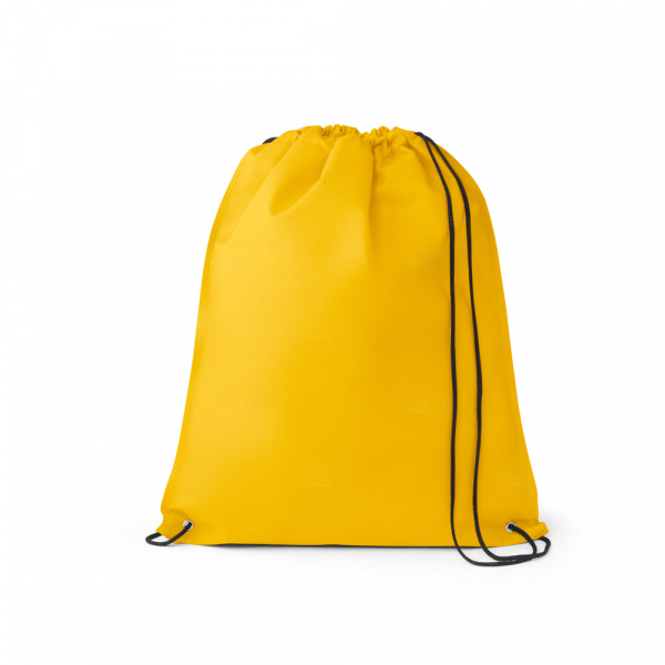 Sacochila Personalizada de TNT - 40 x 33 cm Amarelo