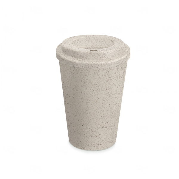 Copo Fibra de Arroz Personalizado - 450ml Bege