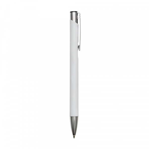 Caneta Personalizada de Metal Branco