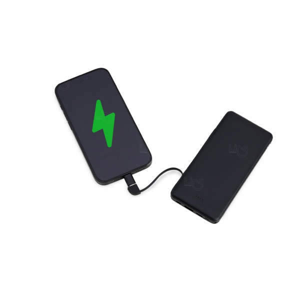 Power Bank Personalizado - 10.000 mAh Preto