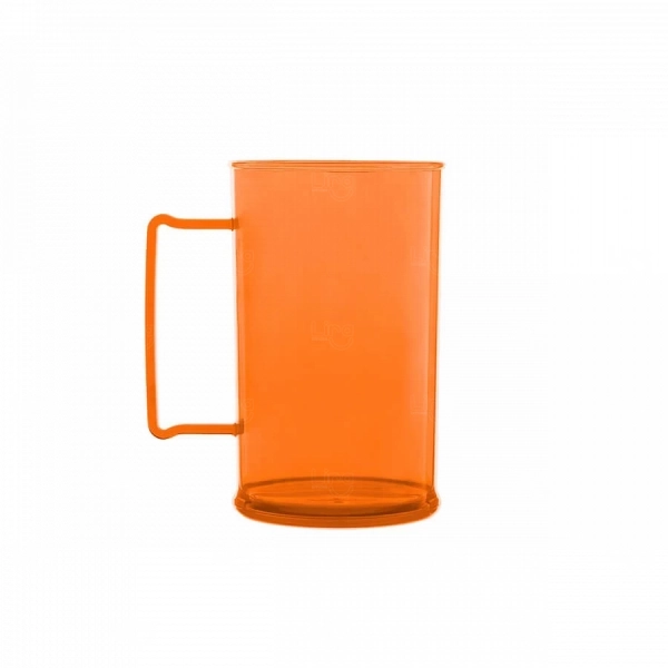 Caneca De Chopp Personalizada - 300ml (Leitosa ou Cristal) Laranja