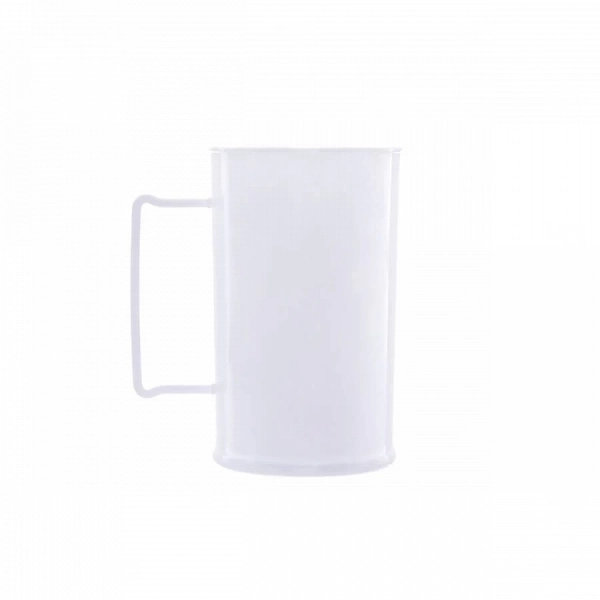 Caneca De Chopp Personalizada - 300ml (Leitosa ou Cristal) Branco