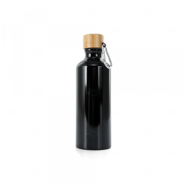 Garrafa de Alumínio Personalizado - 500ml Preto